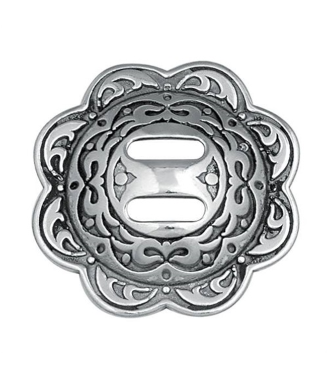 Weaver 1 1/2" Stainless Steel Slotted Jeremiah Watt Concho
