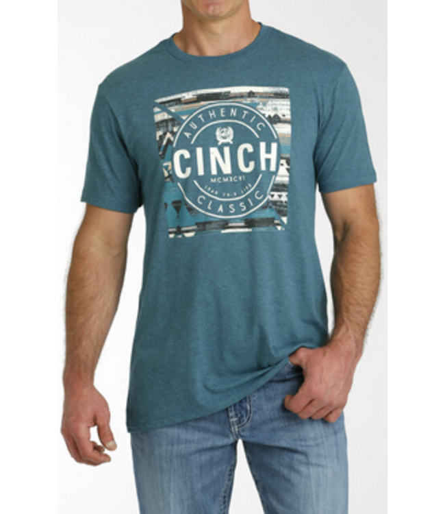 Cinch Mens Cinch Authentic Logo S/S Tee