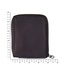 Weaver 4 1/2" Black Leather Zipper Wallet
