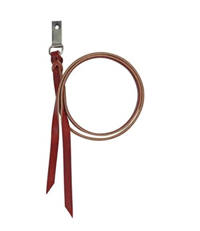 Beyond the Barn BTB Saddle String Burgundy Latigo on Clip - 1 Pair