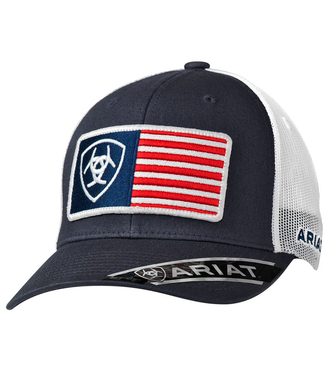 Ariat Ariat Navy USA Flag Patch Cap