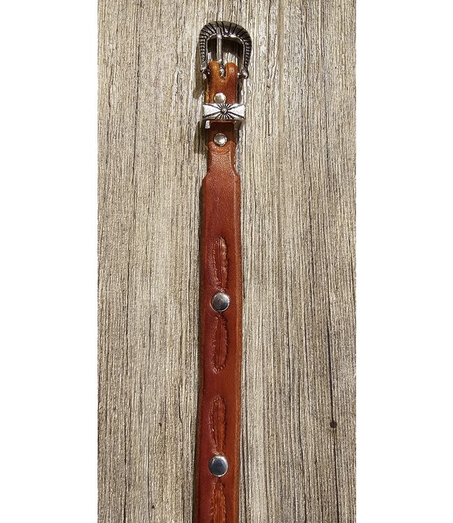 Beyond the Barn Hand Made Brown Feather & Spot Hatband BTB