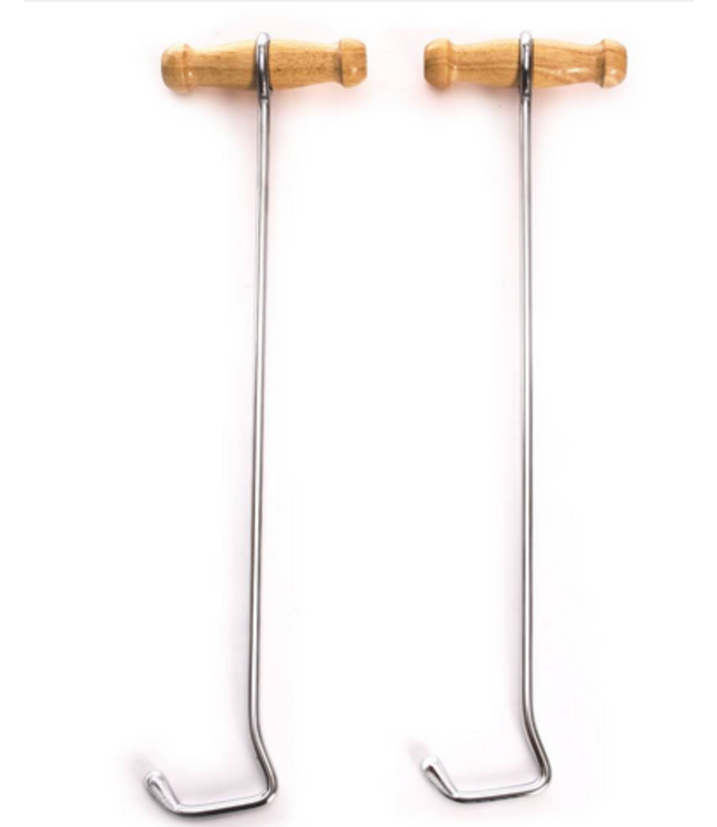 M&F Western Natural Wood Boot Hooks 13"