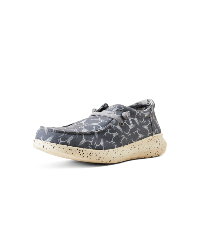 Ariat Mens Hilo Grey Deerskull