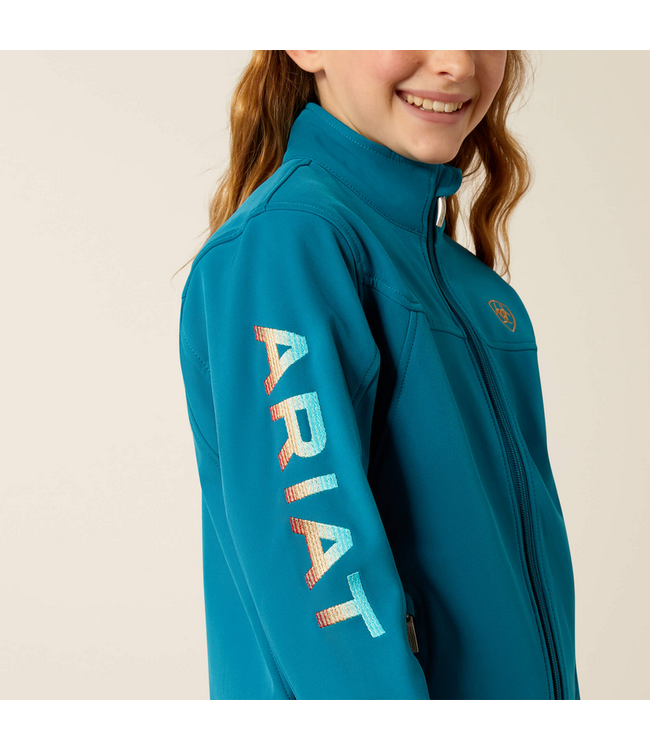 Ariat Youth New Team Softshell Jacket - Ocean Depths