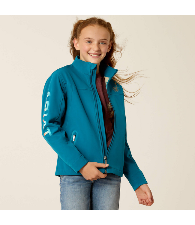 Ariat Youth New Team Softshell Jacket - Ocean Depths