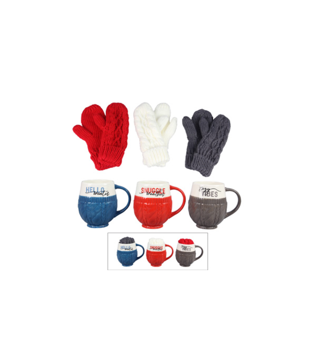 Youngs Ceramic Mug and Mitten Gift Set