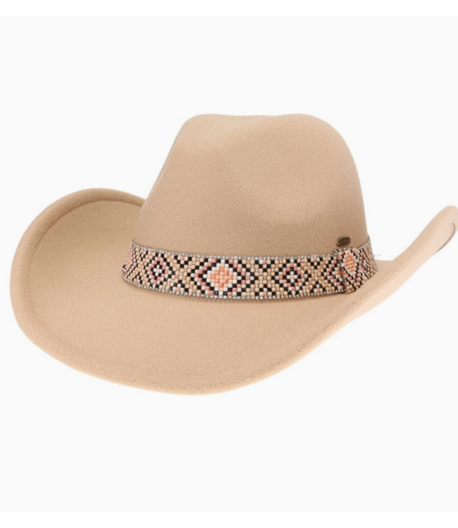 C.C Beanie Las Cruces Vegan Fabric Cowboy Hat