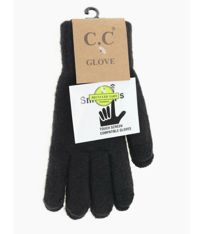C.C Beanie Soft Knit Smart Tip Gloves