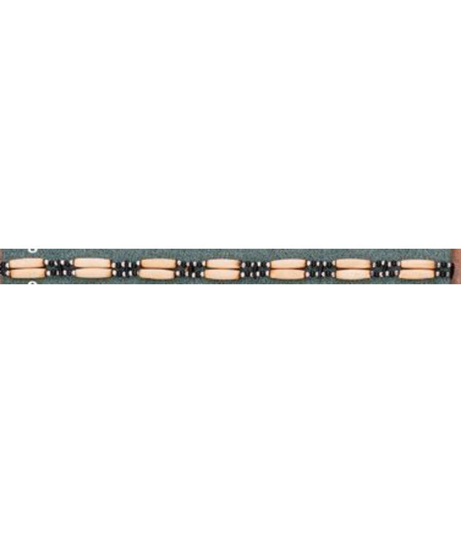 Austin Accent Bone Hatband 2 Strand Tie