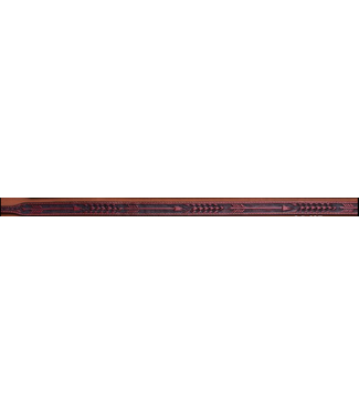 Austin Accent Leather Arrow Pattern w/Buckle Hatband