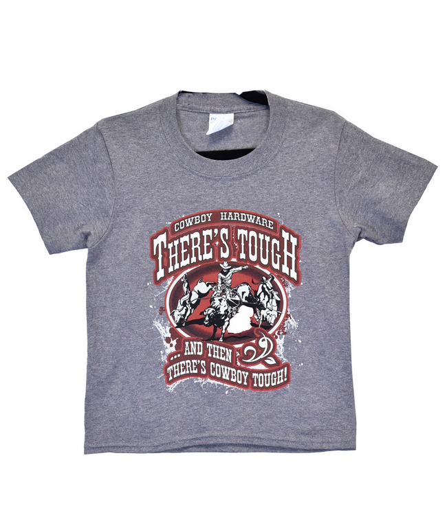 Cowboy Hardware Youth There's Tough S/S Tee - Graphite