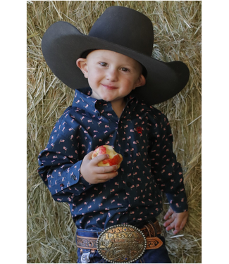Cinch Infant/Toddler Flag Print Button Down Shirt