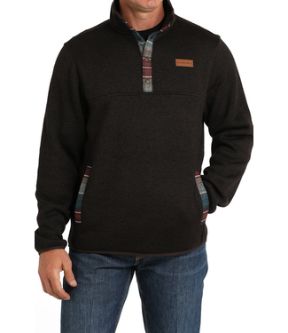 Cinch Mens Fleece Pullover - Black