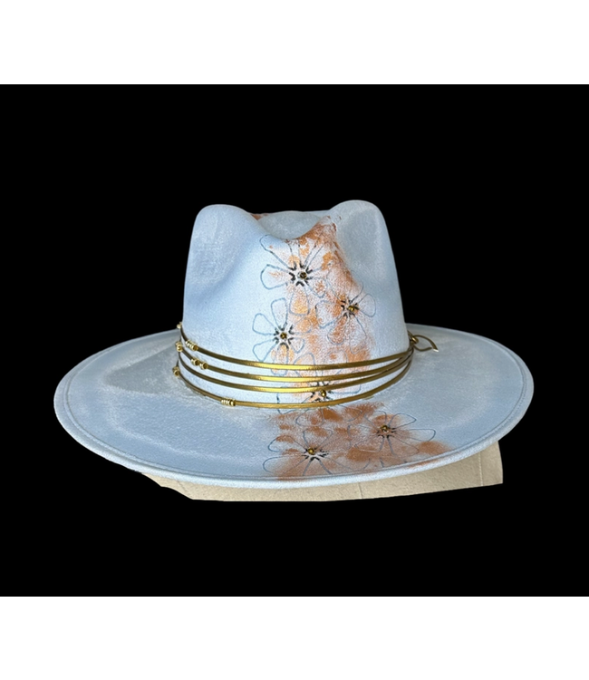 Nati Natash Wild Flower Rancher Vegan Suede Hat