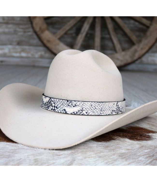 Willow Lane Hat Company Hissy Snake Print Hat Band