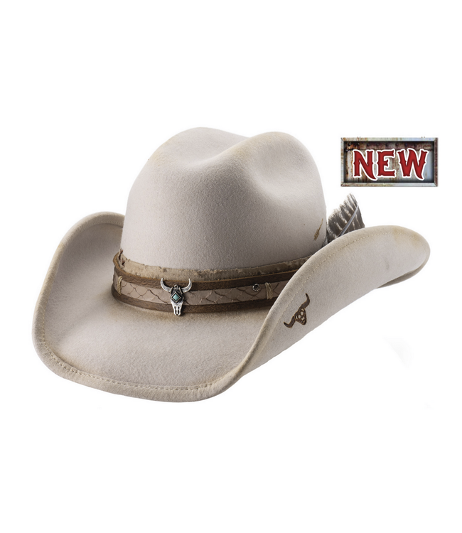 Bullhide Not Enough Felt Hat Buckskin