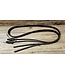 Beyond the Barn Black Latigo Leather Weighted Split Reins 5/8" BTB