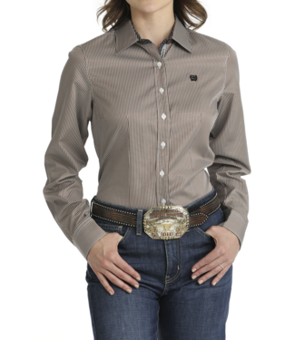 Cinch Ladies Stripe Tencel Button Down Shirt