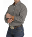 Cinch Mens Brown Geometric Print Button Down
