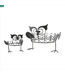 Set Of 2 Owl Pumpkin Holders