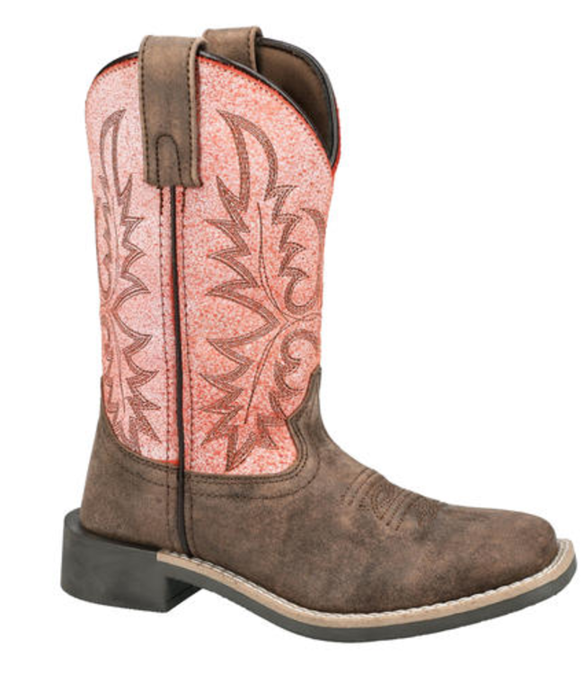 Smoky Mountain Youth Rustic Rider Boots - Coral