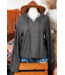 Fashion Works Ribbed Zip Up Front Drawstring Hoodie