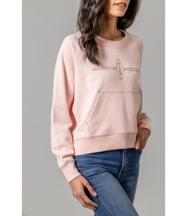 Kimes Ranch Ladies Gracie Cropped Crewneck - Pink