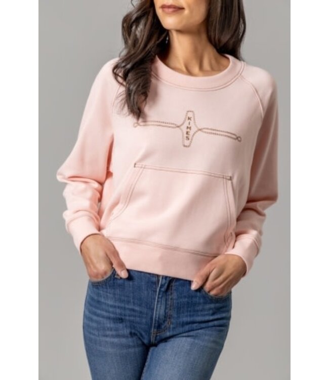 Kimes Ranch Ladies Gracie Cropped Crewneck - Pink