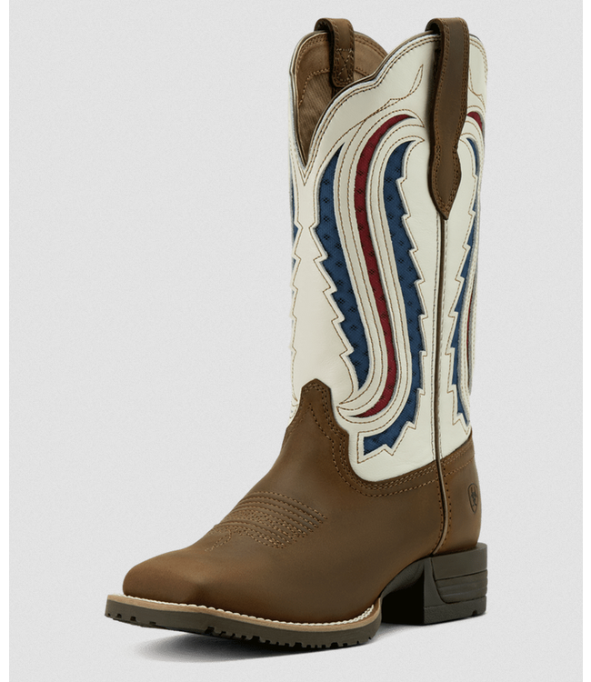 Ariat Women's Hybrid Ranchwork VentTEK 360 Western Boot - Dist. Brown