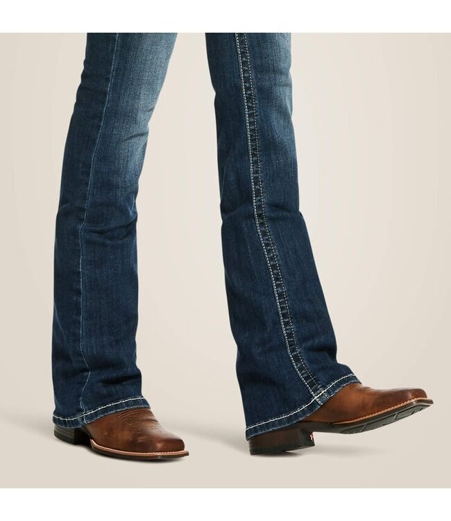 Ariat Women's REAL MR Bootcut - Entwined Festival Blue