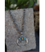 Turquoise Haven Faux Naja Pendant with Aztec and Turq Accents