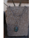 Turquoise Haven Two-Layer Western Turq Stone Charm Necklace