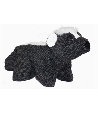 HuggleHounds Skunk Plush Dog Toy