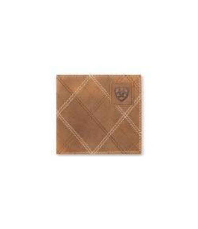 Ariat Ariat Large Bifold Cross Stitch Patch Medium Brown