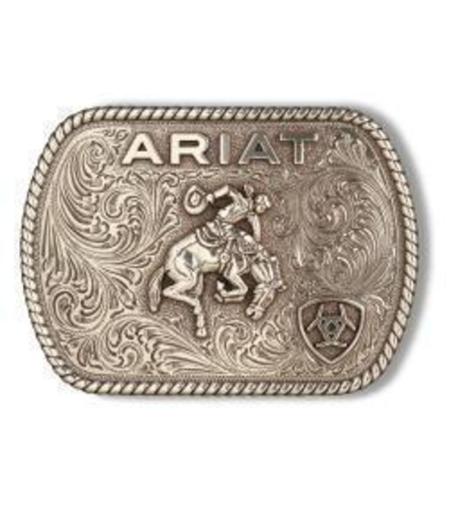 Ariat Ariat Rectangle Vintage Saddle Bronc Antique Silver