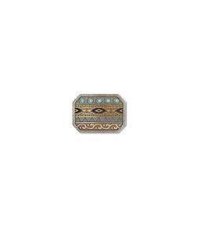 Ariat Ariat Buckle Rectangle Multi Finish Engraved Designs
