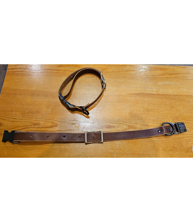 Beyond the Barn Leather Adjustable Metal Side Release Collar BTB
