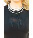 2 Fly Co Womens Buck Out Mesh Cut Out S/S Tee - Black
