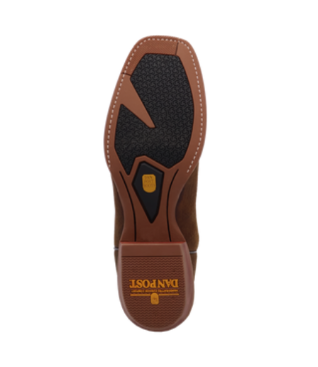 Dan Post Mens Creed Cowboy Boot -Chocolate/Tan