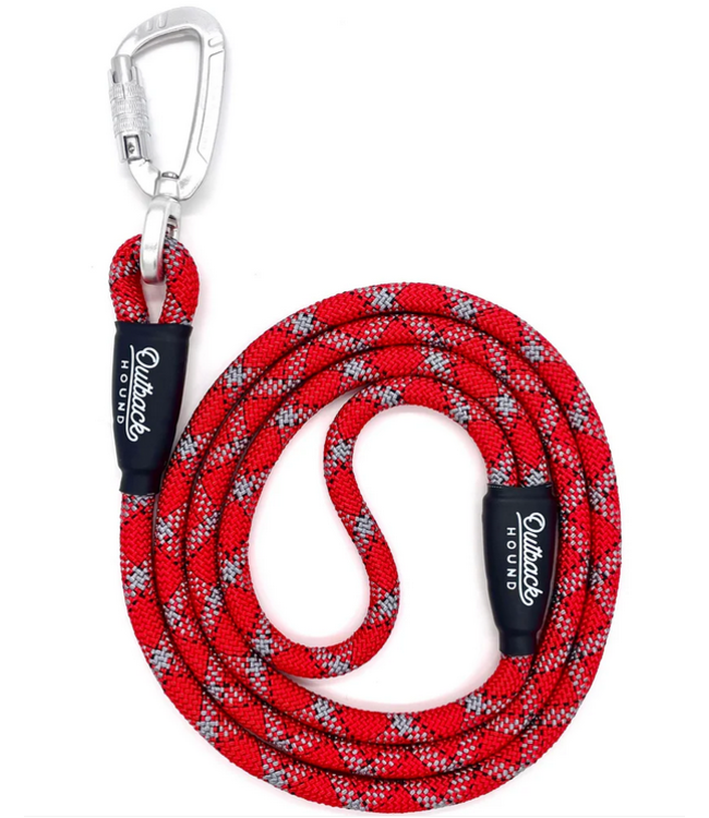 Outback Hound Swivel All - Terrain Dog Leash - Red