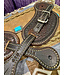 Beyond the Barn Hand Tooled Brown Spur Straps Basketweave BTB
