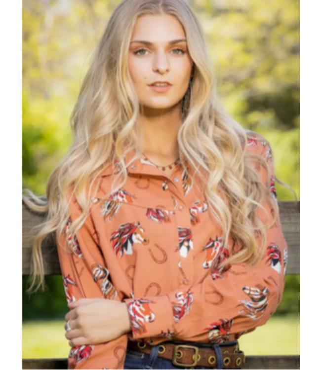 Cotton & Rye Outfitters Shenandoah Pearl Snap Western Top