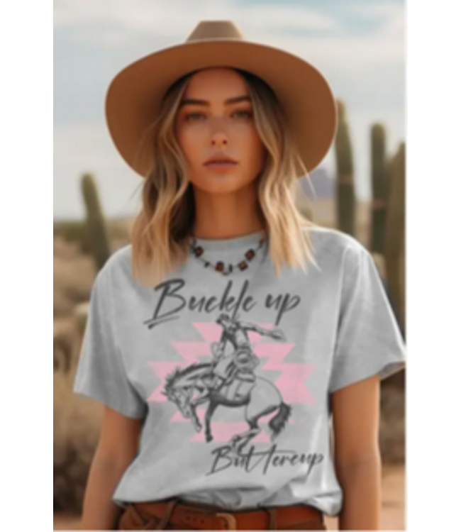 HRTandLUV Buckle Up Mineral Graphic Top