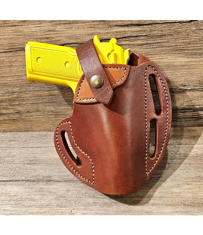 Beyond the Barn Leather Pancake Holster 1911 Belt BTB
