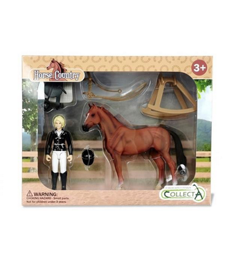 Breyer Collecta Horse & Rider Set
