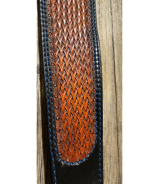 Beyond the Barn Tooled Black & Sable Geometric Armor Rifle Sling BTB