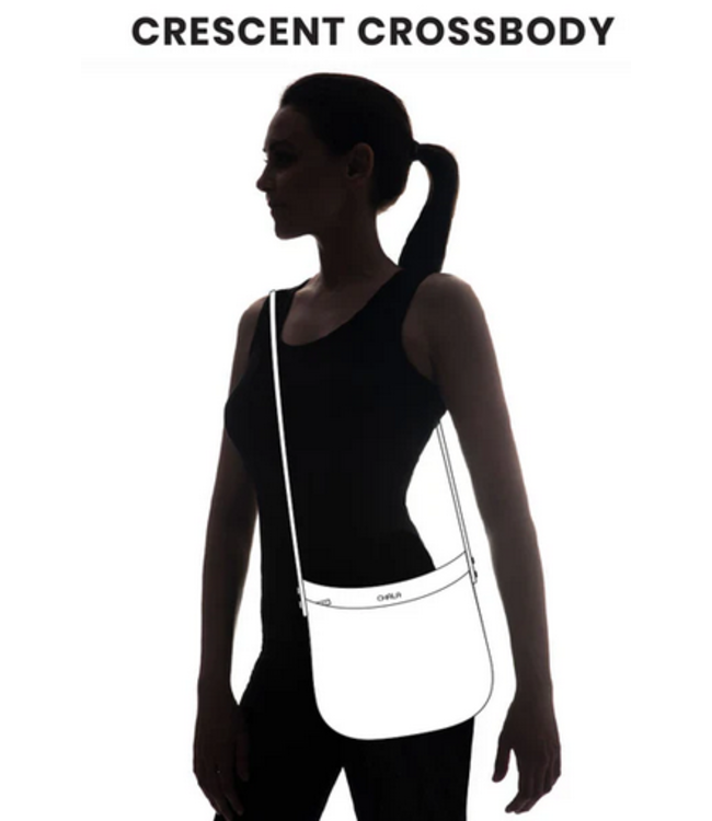 Chala Handbags Crescent Crossbody - Horse Family