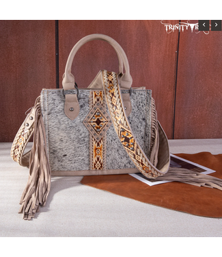 Montana West Trinity Ranch Hair On Cowhide Tote/Crossbody