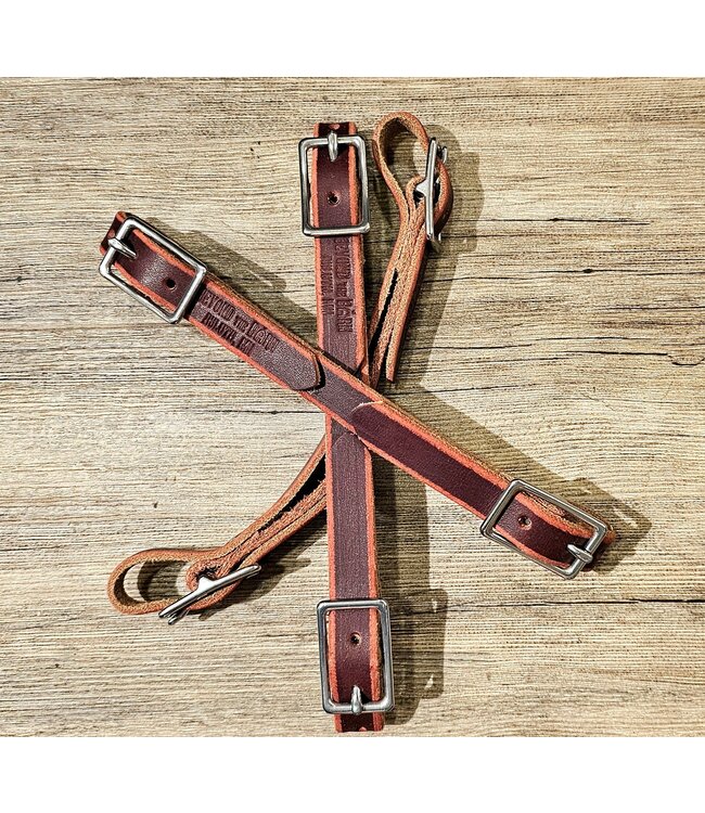Beyond the Barn Leather Curb Strap SS Buckle Adjustable BTB